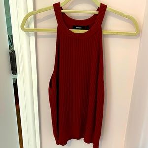 Theory large sleeveless knitted tank